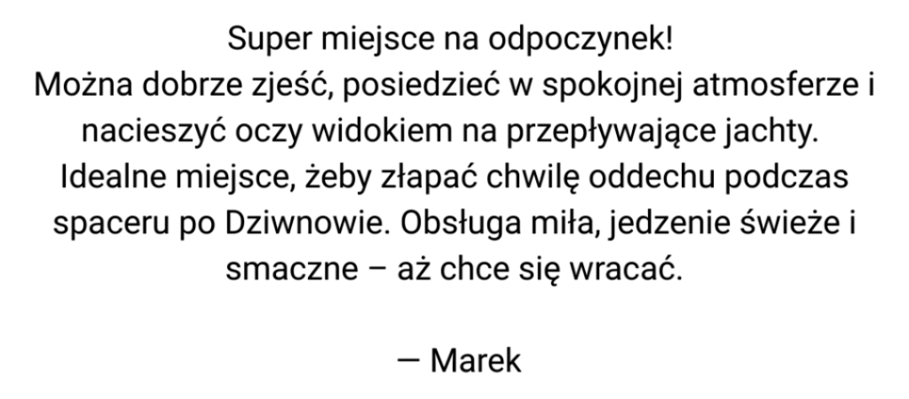 Opinia Marka
